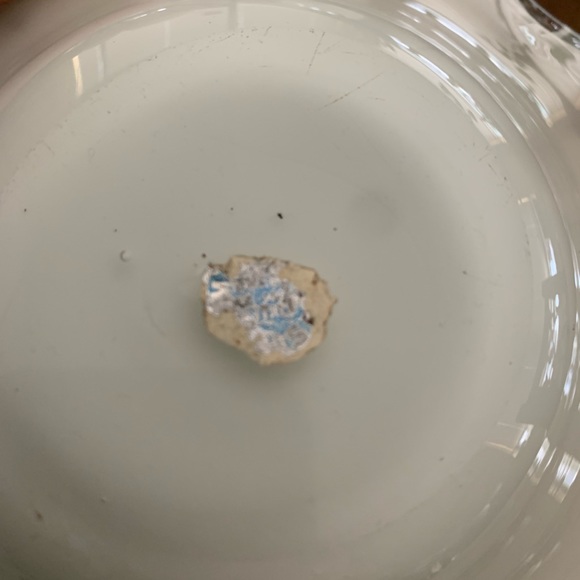 Beautiful white gold flecked Murano handblown ashtray - Picture 10 of 10